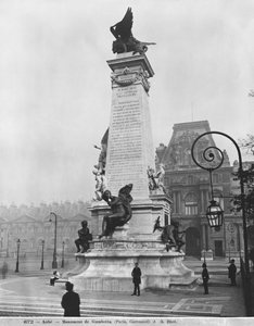 Monument til Leon Gambetta, cour Napoleon, Louvre, 1888 (bronse og stein) (se også 346102 til 346104, 346503)